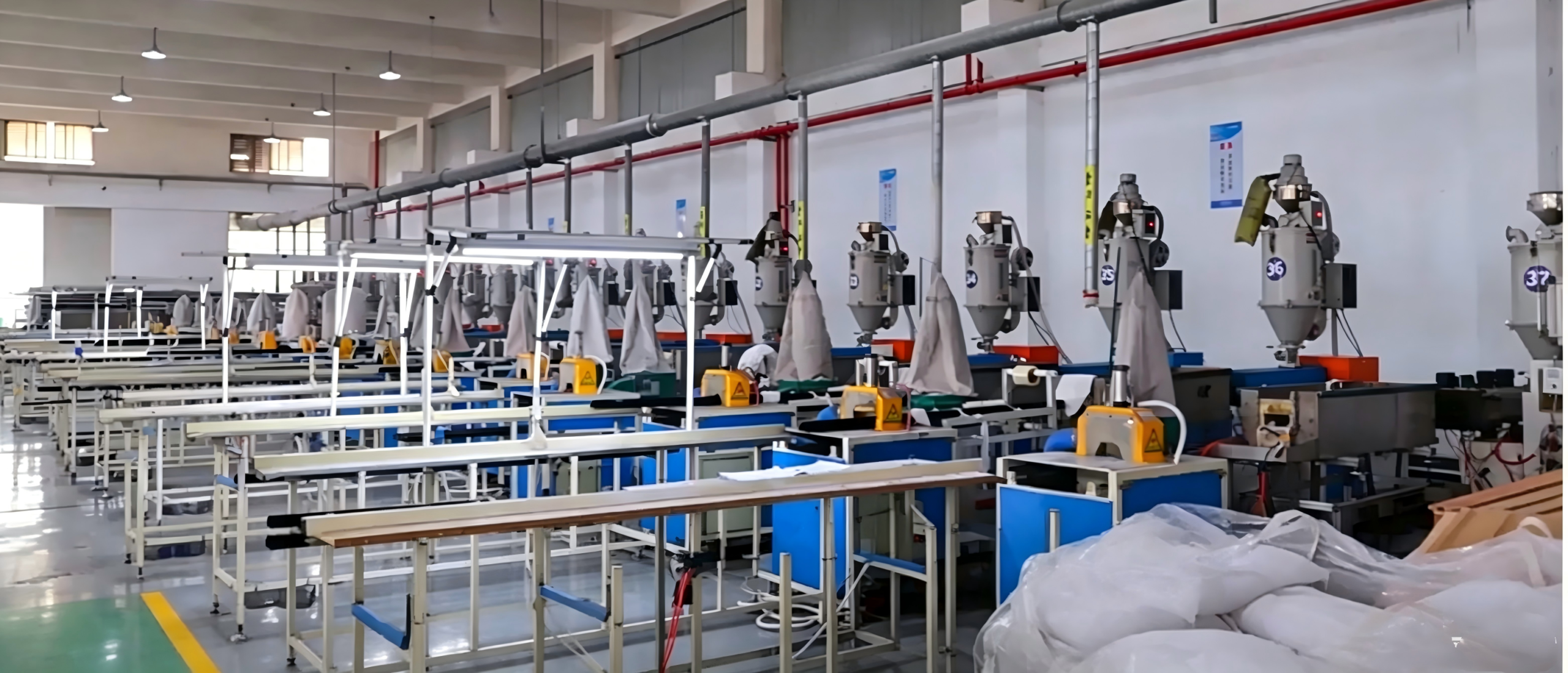 Okawa factory extrusion production floor